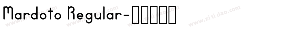 Mardoto Regular字体转换